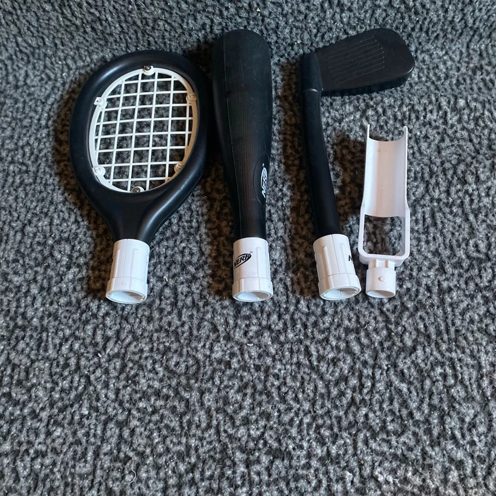 Nerf Black and White Sports Controller Accessory Pack